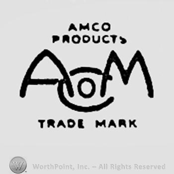 Monogram of letters AMCO; words AMCO PRODUCTS and TRADE MARK written above and bellow.