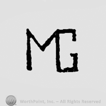 Monogram of letters MG.