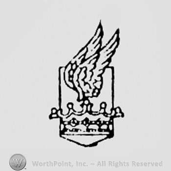 Winged crown.