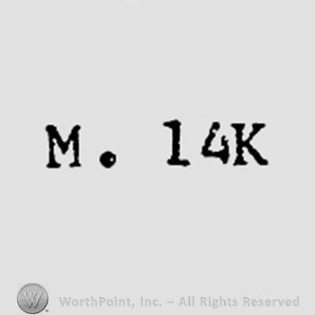 Letters M. 14K.