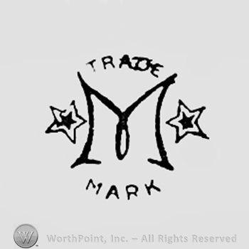Letter M, two stars and words TRADE MARK.