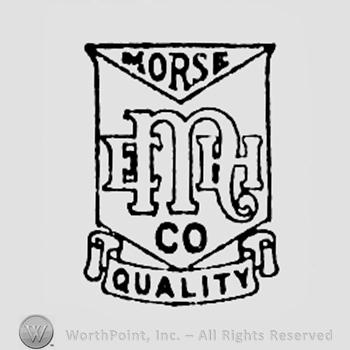Monogram of letters EMH on a shield; words MORSE QUALITY written above and bellow.