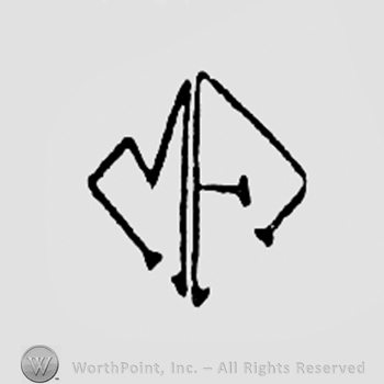 Monogram of letters MF.