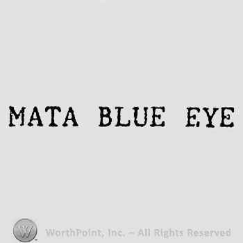 Words MATA BLUE EYE.