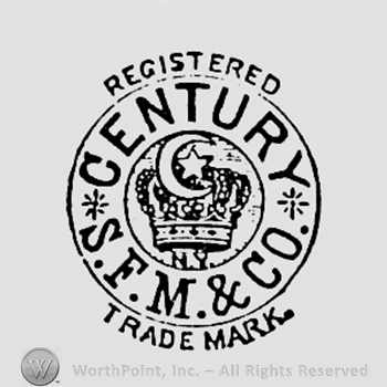 Words CENTURY SFM & CO, crown, crescent and a star, all inside a circle.