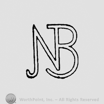 Monogram of letters NB.