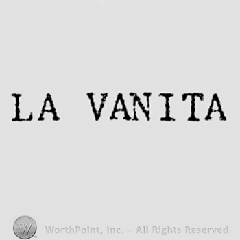 Words LA VANITA.