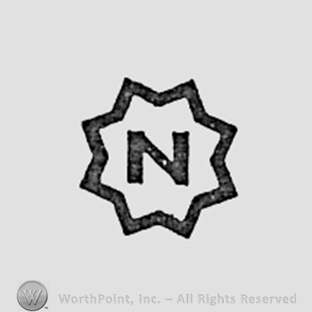 Letter N inside a star.