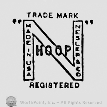 Letter N and words TRADE MARK HOOP MADE IN USA NESLER & CO REGISTERED.