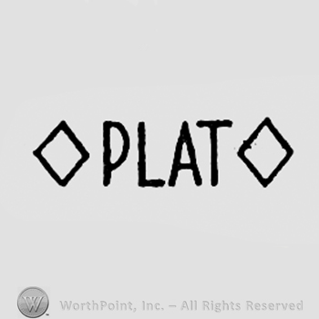 Word PLAT between two squares.