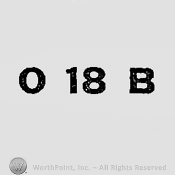 Letter O, number 18 and letter B.