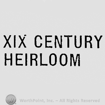 Words XIX CENTURY HEIRLOOM.
