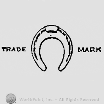 Words TRADE MARK and a horseshoe.