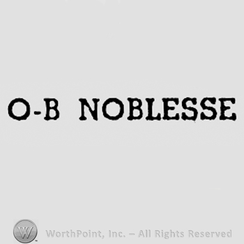 Letters O-B and word NOBLESSE.