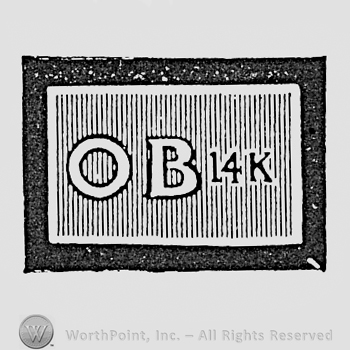 Letters OB and number 14K.