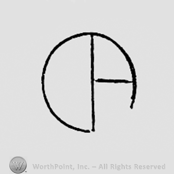 Monogram of letters OB.
