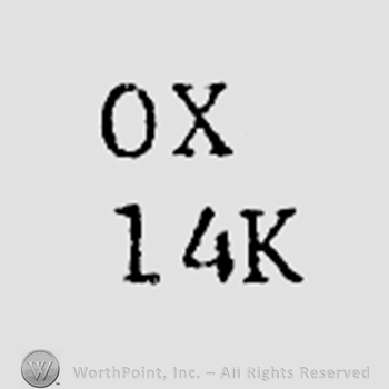 Letters OX and 14K.