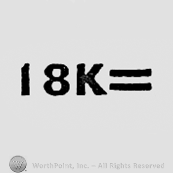 Number 18, letter K and equal sign.