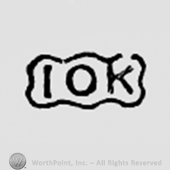 Number 10 and letter K.