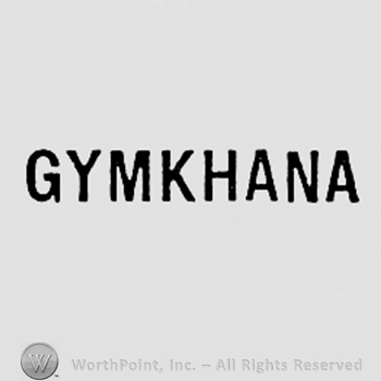 Word GYMKHANA.