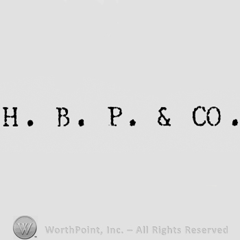 Letters H.B.P. & CO.