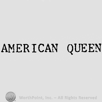 Words AMERICAN QUEEN.