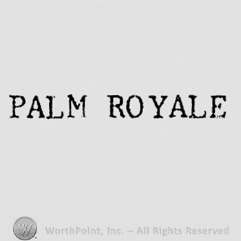 Words PALM ROYALE.