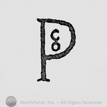 Letters CO inside a big letter P.