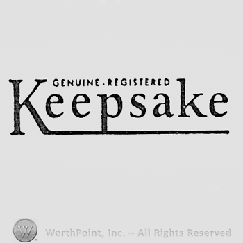 Words GENUINE REGISTERED KEEPSAKE.