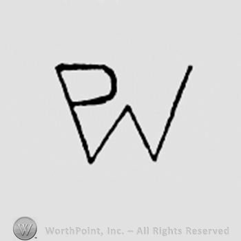 Monogram of letters PW.