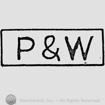 Letters P&W inside a rectangle.