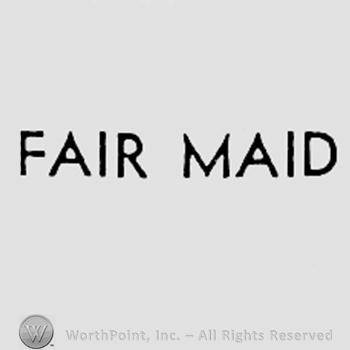 Words FAIR MAID.