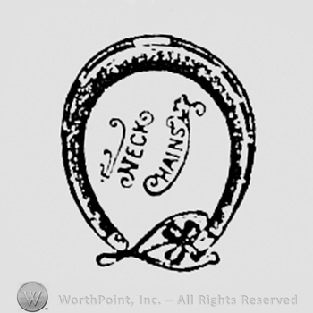 Words NECK HAINS inside a frame.