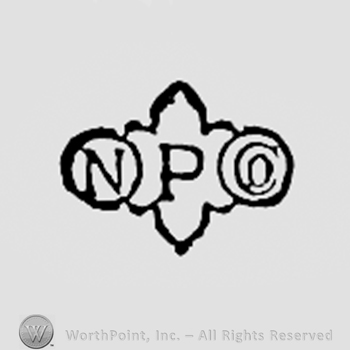 Letters NPCO inside a shape like a mirror frame.