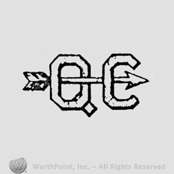 Letters Q and C pierced by an arrow.