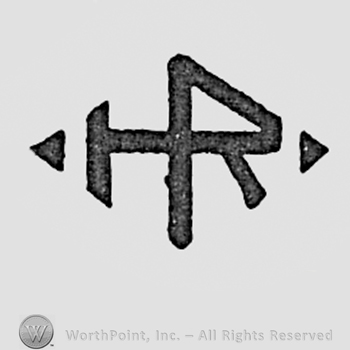 Monogram of letters HR.