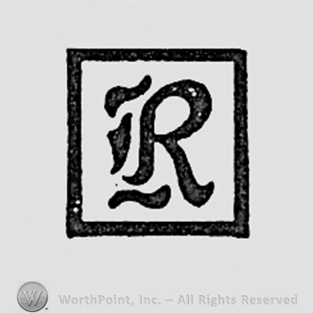 Letter R inside a square.