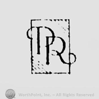 Letters P and R inside a rectangle.