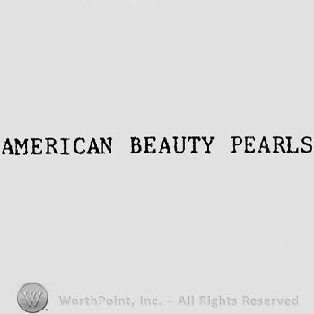 Words AMERICAN BEAUTY PEARLS.