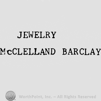 Words JEWELRY MCCLELLAND BARCLAY.