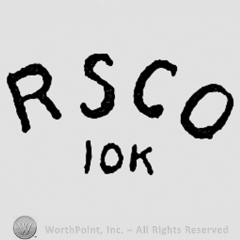 Letters RSCO 10K.