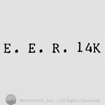 Letters E.E.R. 14K.