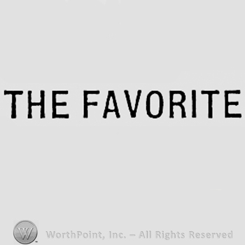 Words THE FAVORITE.