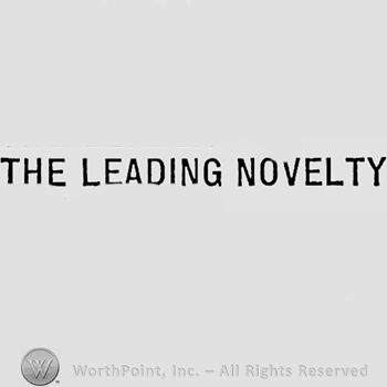 Words THE LEADING NOVELTY.