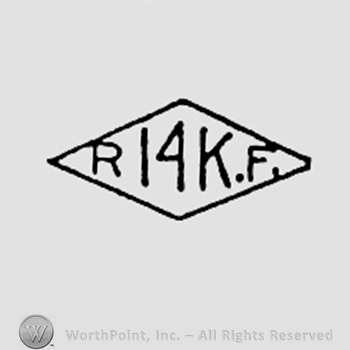 Letters R 14KF inside a diamond.