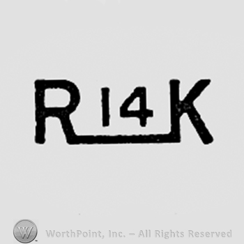 Letter Rn number 14 and letter K.