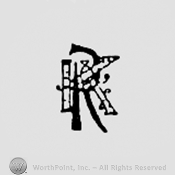 Monogram of letters R and K.