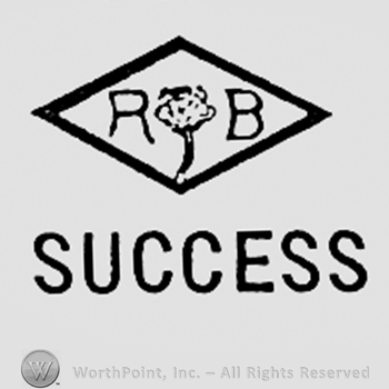 Letters R and B inside a diamond; word SUCCESS written bellow.