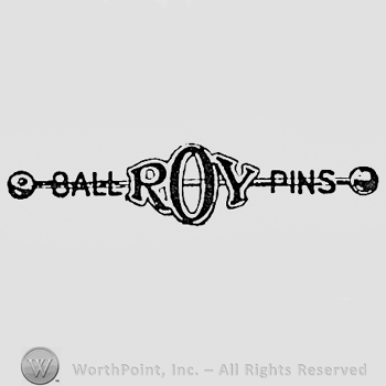Words BALL ROY PINS written over a weight.