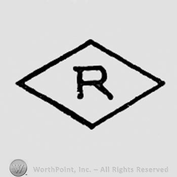 Letter R inside a diamond.